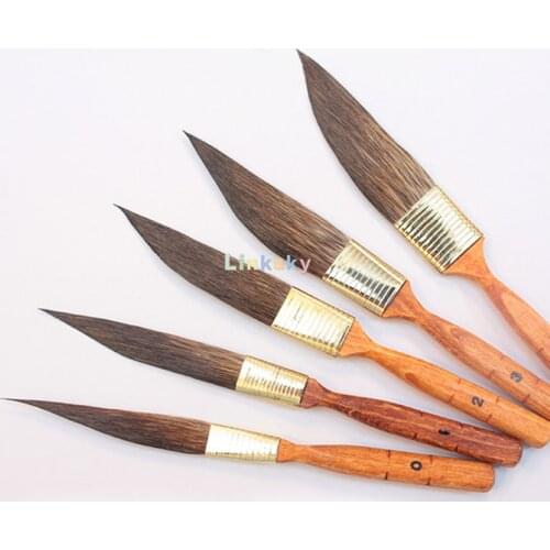 Da Vinci Graphic Design Series 700 Pinstriping Brush, Tapered Sword-Shaped Kazan Squirrel Hair with Cedar Imitation Handle