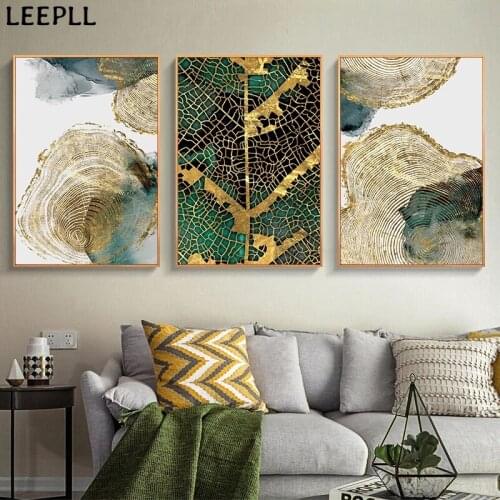 Nordic Art Poster Leaf And Trunk Texture Abstract Wall Art Canvas Print Picture Painting Modern Living Room Home Decor Poster