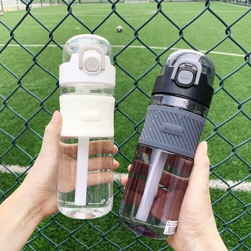 Bicycle Gourd Container Water Bottle Girl Travel With Straw Gym Drink School Plastic Thermo Bpa Free Sport tumbler Kids Children