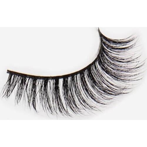1 pair mink eyelash 3d Eyelashes makeup Mink Full Strip False eye Lashes hand made nature Extension
