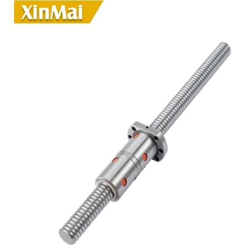 1pcs Any length 500 - 2550 mm RM 3205 Anti Backlash ball screw SFU3205 SFU3210 DFU3205 DFU3210 with Ball Nut Ballnut CNC parts