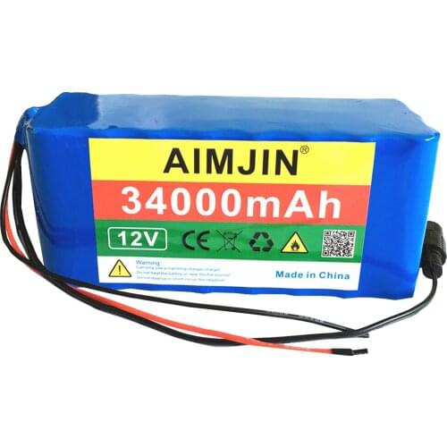 2021 100% NEW 3S8P 12V 34000mAh High Capacity Rechargeable Li-Ion Battery Pack Lithium Battery Pack