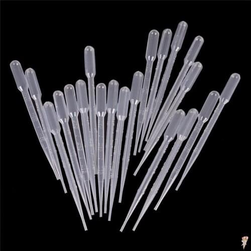 4pcs/20pc Disposable Plastic Squeeze Transfer Pipettes Dropper For Silicone Mold UV Epoxy Resin Jewelry Making 3ML