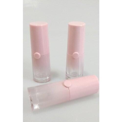 5ml Empty pink fat Lip Gloss Tube, DIY Plastic Clear Liquid Lipstick Container 50pcs