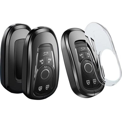 For Buick GL8 Car Keychain Anti-fall Aluminum Alloy TPU Film Key Protector Decoration Accessories