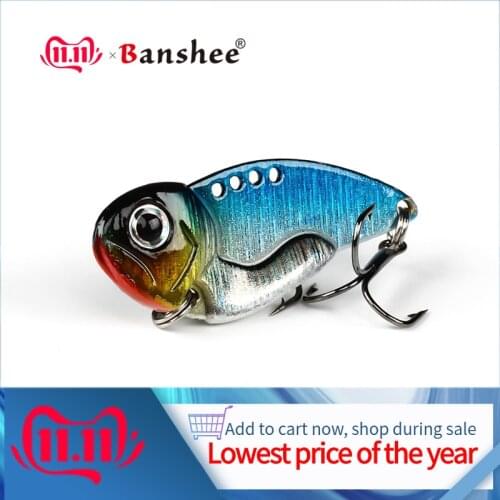 Banshee37mm 8g Metal Cuti Mini VIB Vibe vivid Vibration DD02 Lipless Sinking Crankbait Bass Bait deep diving spoon Fishing lure