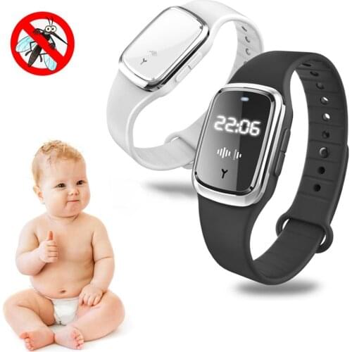Anti Mosquito Insect Digital Watch Kids Adult Ultrasonic Bug Repellent Wristband