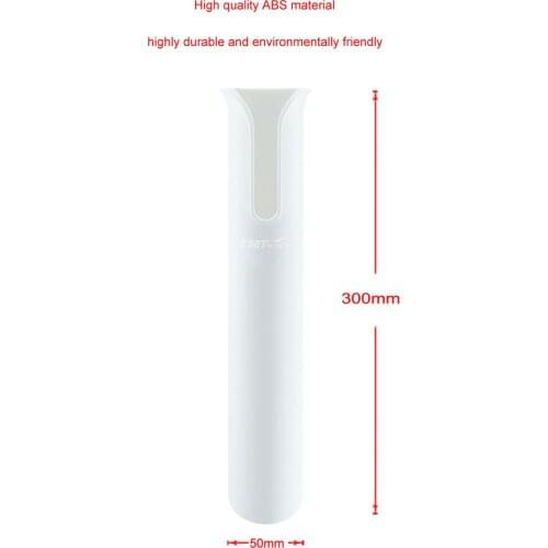 3M Adhesive White ABS Plastic Rod Holders Fishing Rod Spinning Durable Pole Tube Mount With NO Hole Bracket Socket Rack