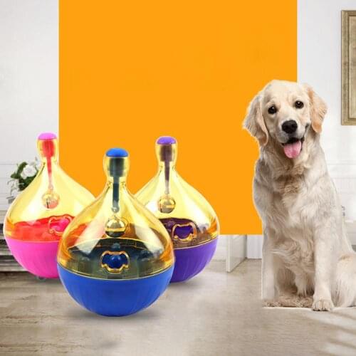 Pet Dogs Cats Food Dispenser Tumbler Treat Ball Interactive Playing Bite Toy Interactive Toy Tumbler Food Dispenser Pet Food Bal
