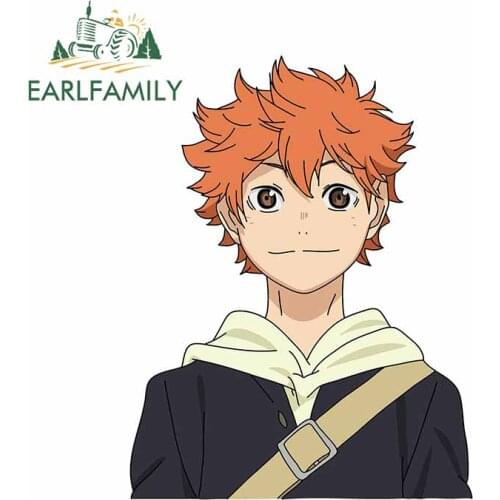 EARLFAMILY 13cm x 10.2cm for Haikyuu Waterproof Car Stickers Decal Scratch-Proof Bumper Window Trunk JDM Car Assessoires