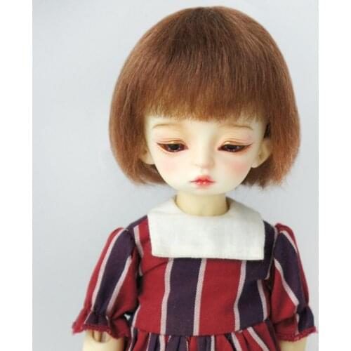 JD483 6-7inch 16-18cm Short BObo cut mohair Doll wigs 1/6 YOSD BJD accessories