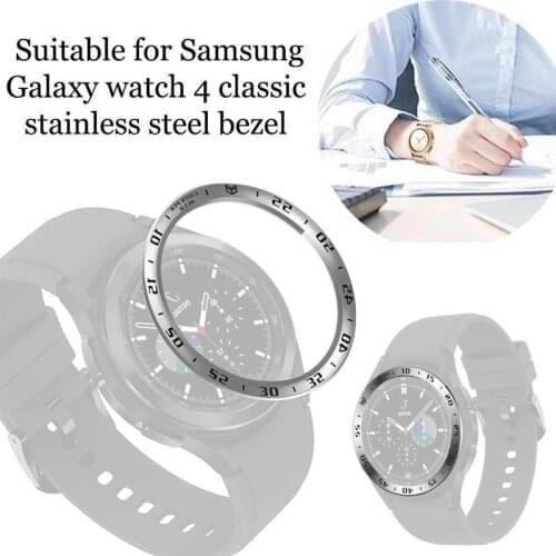 Watch Bezel Ring For Samsung Galaxy Watch 4 Classic 46mm 42mm Gear S3 Frontier Metal Anti Scratch Cover Accessories Watch