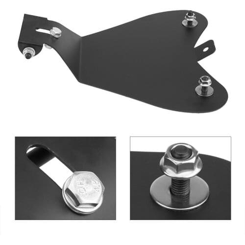 Motorcycle Seat Bracket Solo Seat Base Plate Bracket for Harley Chopper Bobber Custom Motorcycle Seats Heavy Duty Steel New