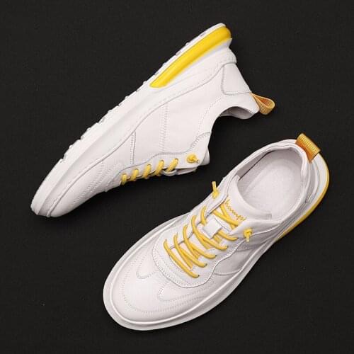 New Casual Shoes Leather Sneakers Men Comfortable Jogging Trainers 2021 Autumn Breathable Sports Shoes for Man Zapatillas Hombre