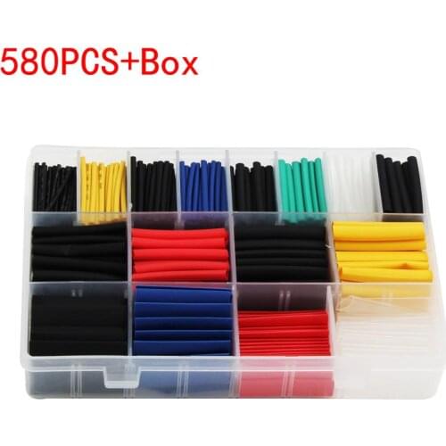 Multicolor Heat shrink tube kit Insulation Sleeving termoretractil Polyolefin Shrinking Assorted Heat Shrink Tubing Wire Cable
