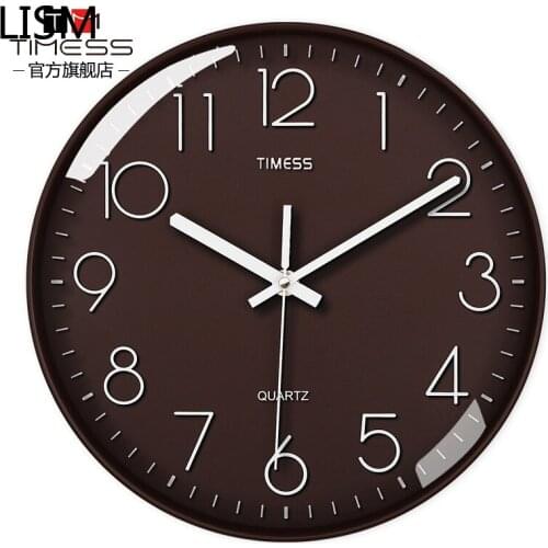 Wall Clock Modern Design Round Wall Clock Quartz Silent Smart Bedroom Clocks Wall Home Decor Kitchen Reloj De Pared Digital