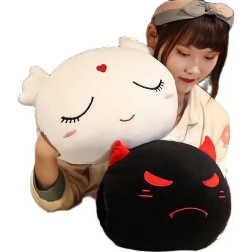 Devil monster angel plush stuffed pillow childrens hand-made travel outing doll fabric soft safe home decoration ornaments gift