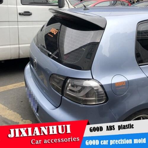 For Golf Spoiler 2010-2013 Volkswagen Golf 6 ABT Spoiler ABS plastic Material Car Rear Wing Color Rear Spoiler