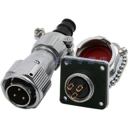 WY16 TI+Z 2Pin 3Pin 4Pin 5Pin 7Pin 9Pin 10Pin Waterproof Connector M16 Industrial LED Electrical Adapter Male Plug Female Socket