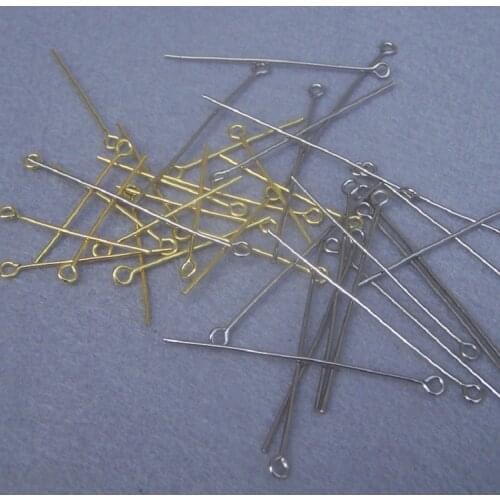 Gold/chrome copper eye Pin Needles Clasps Hook Jewelry accessorie Beaded material hole jewelry chandelier crystal connector