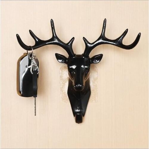 1PC New Wall Decor Hooks Antlers American Style Household Decor Hooks Multi-purpose Wall Coat Keys Bags Clothes Hook MI 010