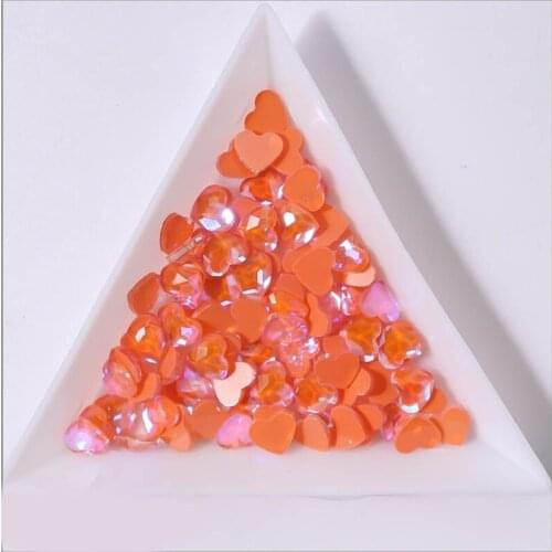 3D Flatback Nail Art Decorations Heart-shaped Multi Color for Nails Ornaments Manicure Decor DIY Crafts Accessories