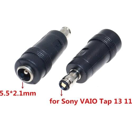Laptop Adapter DC Power Converter Plug Tip for Sony VAIO Tap 13 11 SVT1122X9RW SVT1122Y9EB SVT11229CKB Charger 5.5*2.5mm Female