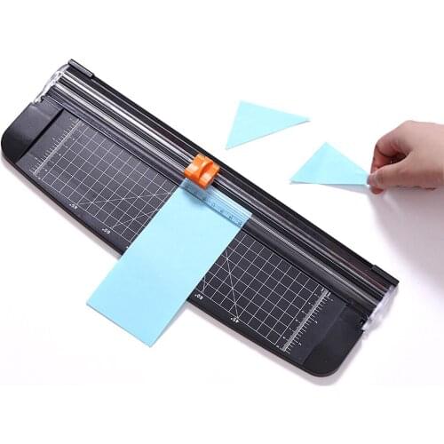 Paper Trimmer Safety Cutting Mat Ruler for A4 A5 Paper Photo Label Scrapbooking Trimmer with Security Safeguard