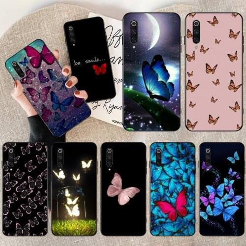 Be Smile Butterfly Art Phone Case for Xiaomi Mi Note 10 Lite Mi 9T Pro xiaomi 10 10 CC9 Pro 9SE