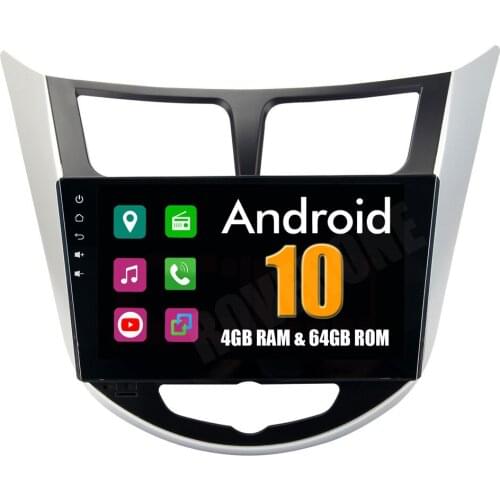 For Hyundai Verna Solaris Grand Avega i25 Android 10 Autoradio GPS Car Radio Stereo Media Center Audio Video Central Multimedia