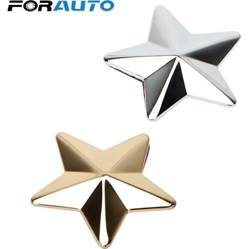 FORAUTO 3D Star Car Stickers and Decals Metal Badge Auto Sticker Car-styling Universal Personalized