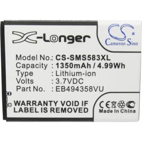 Cameron sino 1350mah battery for SAMSUNG Ace Cooper Galaxy Ace Fit Gio M Pro Pro S Mini GT-B7510 B7800 S5660 S5660C S5670 S5830