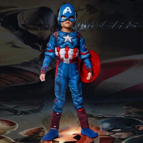 Steve Rogers Muscle Costume disfraces halloween superhero cosplay 2pcs Outfit