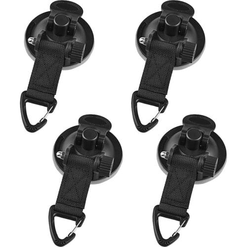 1/4pcs Outdoor Suction Cup Anchor Securing Hook Tie Down Camping Tarp Car Side Awning Pool Tarps Tents Securing Hook Universal