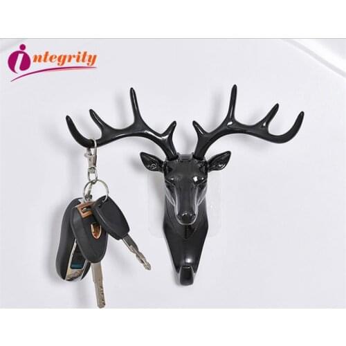 Integrity Key Hook Christmas Decor ELK Creative Wall Holder for Tie Organizer Hat/Bag/Jewelry Deer Home Clothes Rack for Office