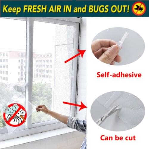 Magnetic Window Mesh Door Curtain Snap Net Mosquito Fly Insect Window screen mesh net New Use