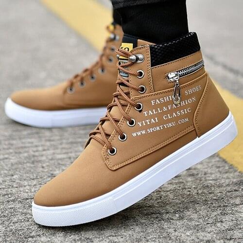 Fashion Men Sneakers 2021 Newest Comfort Breathable Anti-Odor PU Vamp Board Shoes Fit Light Male Casual Shoes