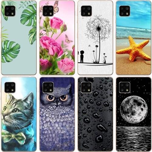 Fashion Soft silicone TPU Back Cover For SHARP-AQUOS-SENSE 4 Phone Funda Case For Sharp Aquos Sense 4 Cute Cartoon Case