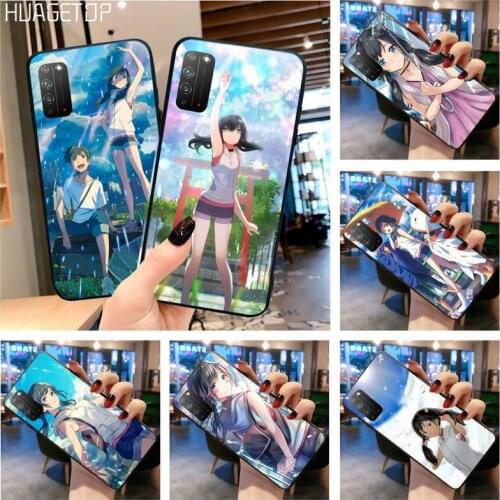 HUAGETOP Weathering With You Anime Custom Soft Phone Case for Huawei Honor 30 20 10 9 8 8x 8c v30 Lite view pro