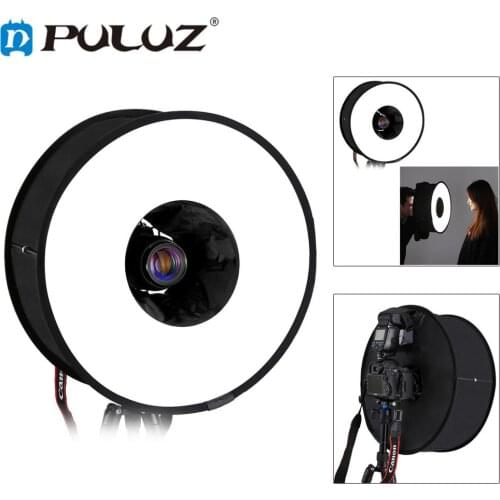 PULUZ 45CM Round Macro Photo Softbox Flash Folding Diffuser Softbox Light Kit Bowens Softbox Flash Box Flash Accessories Yangnuo