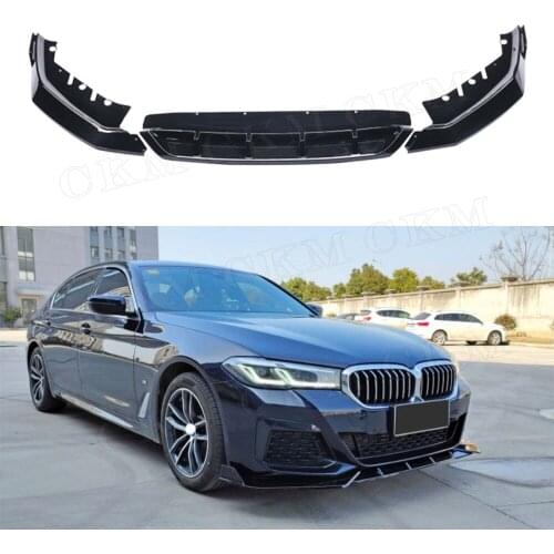 ABS Material Front Bumper Lip Splitters For BMW 5 Series G30 G31 G38 M Sport 2021-2022