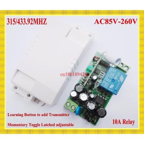 RF RC Wireless Switch AC 220V 230V 110V 240V 250V Input Output Power Remote Switch LED Lamp Bulb SMD Remote Lighting ON OFF