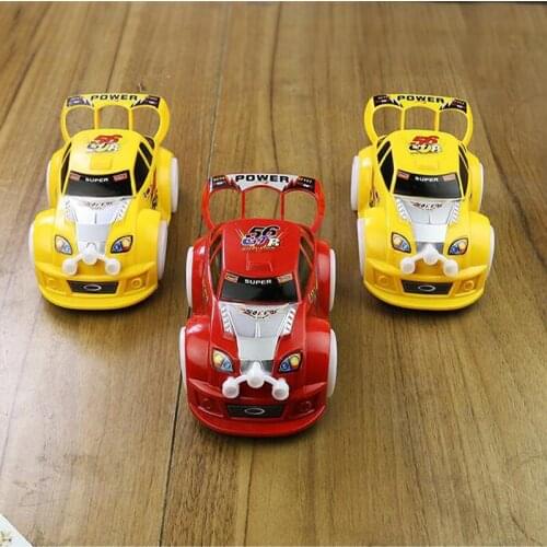 Mini Glowing Toy Car Super Hyun Music Car Child Racing Small Toy Gift Electric Toy Car Model 1PCS Boy Child Holiday Gift
