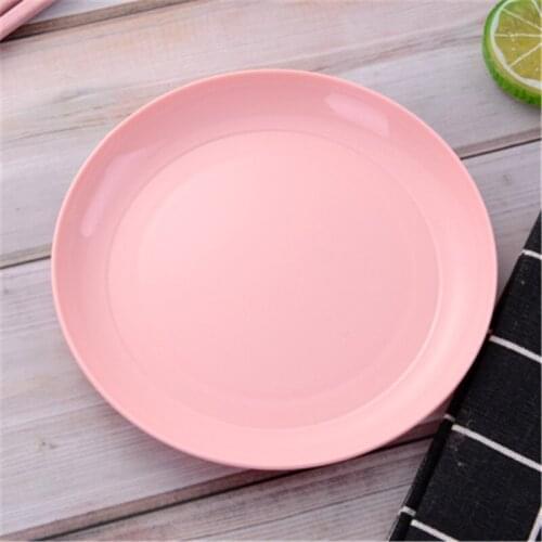 High quality tableware dessert plate 6 inch household plastic snack plate 5PCS