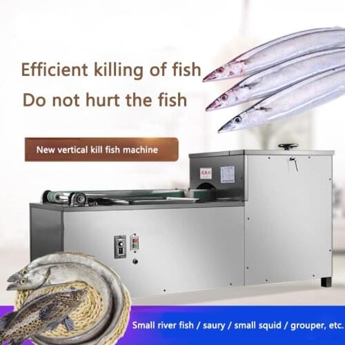 XZ-13 Commercial killing fish machine(open the belly/remove the viscera/no remove fish scale) vertical automatic Kill fish maker