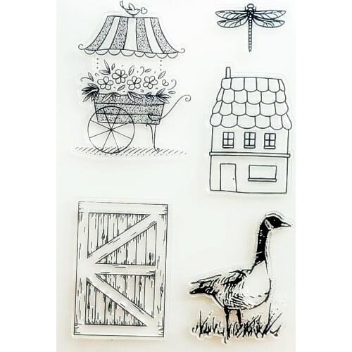 YLCS445 Duck Silicone Clear Stamps For Scrapbooking DIY Photo Album Cards Decoration Craft Transparent Stamp Clear Stamp New
