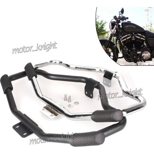 Motorcycle Mustache Highway Engine Guard Crash Bar For Harley HD Sportster Forty Eight XL 1200 883 04-18 ron 883 09-18 48 XL