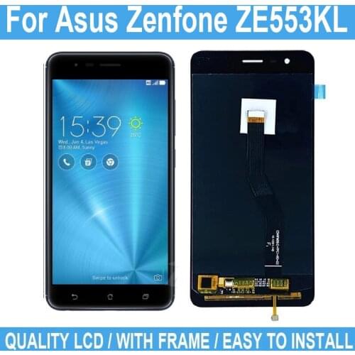 5.5" For Asus Zenfone 3 Zoom ZE553KL LCD Display Touch Screen With Frame For ZE553KL Digitizer Screen Assembly Replacement Parts