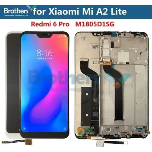 LCD Screen for Xiaomi Mi A2 Lite A2Lite Redmi 6 Pro LCD Display for Xiaomi M1805D1SG Touch Screen Digitizer Screen Assembly Test