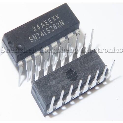 10PCS/LOT NEW SN74LS283N 74LS283 DIP-16 chip 4-bit binary full adder / fast forward
